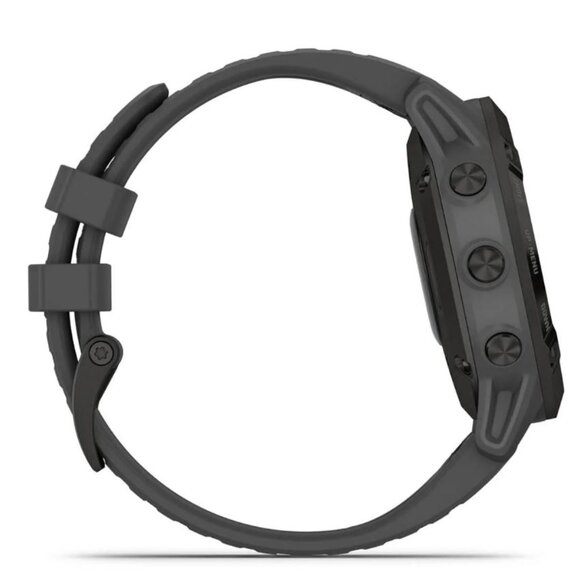 NWOB auth Garmin QuickFit 22 Watch Quick Fit Slate grey silicon black metal - Picture 2 of 8